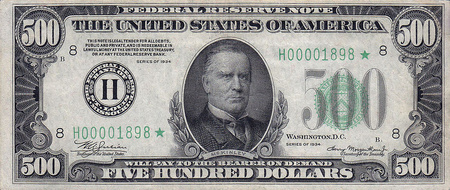 Obverses of U.S. Currency