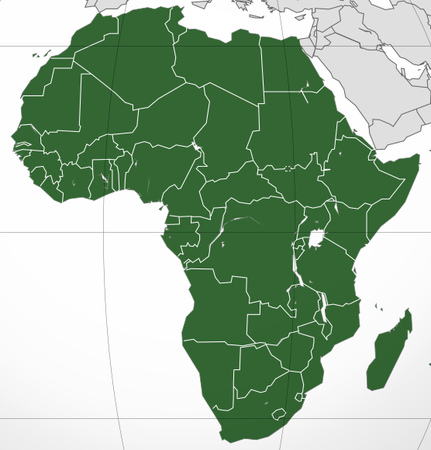 Countries Closest to the Centre of Africa
